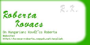 roberta kovacs business card